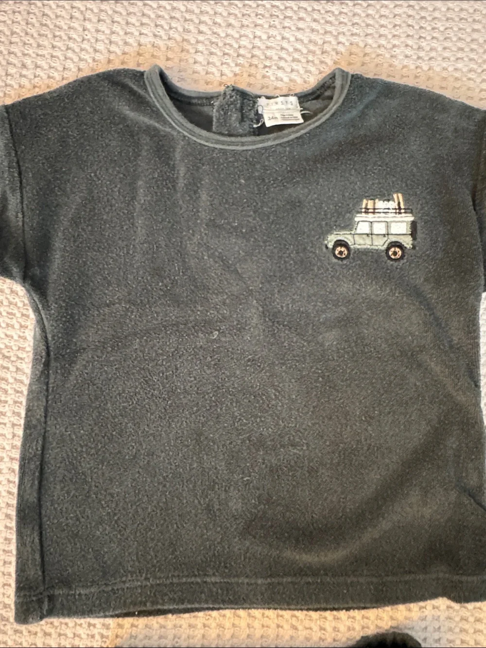 Petit Lem FIRSTS terry shorts and shirt set